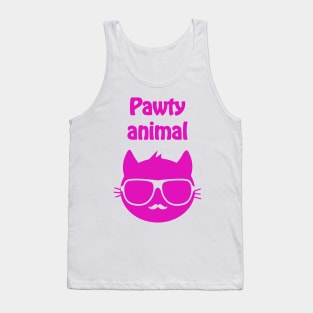 Pawty animal (pink) Tank Top